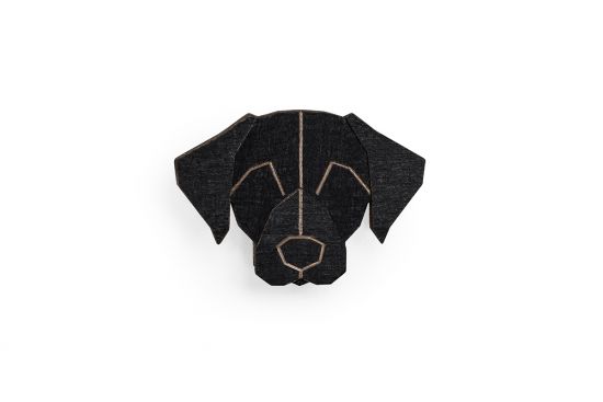 Black Labrador Brooch