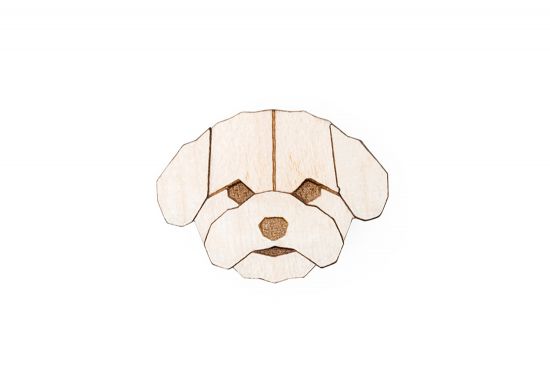 Bichon Frise Brooch