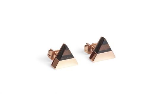 Rose Earrings Triangle