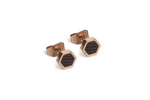 Rose Earrings Hexagon