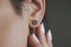 Apis Nox Earrings Hexagon