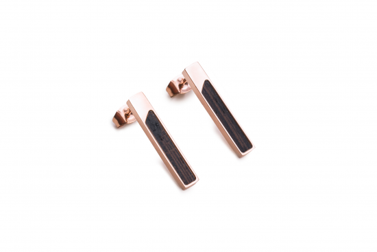 Rose Earrings Rectangle