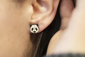 Panda Earrings