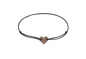 Heart Wooden Bracelet