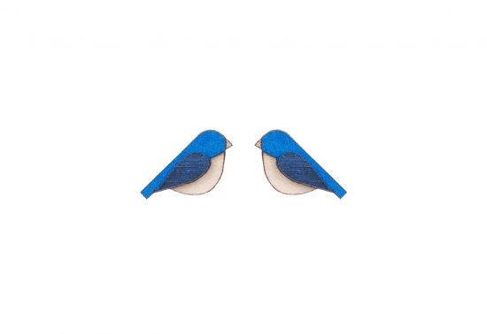 Blue Bird Earrings