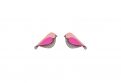 Pink Bird Earrings