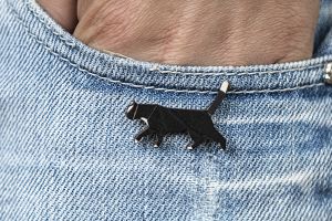 Walking Cat Brooch