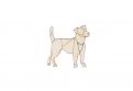 Walking Lightdog Brooch