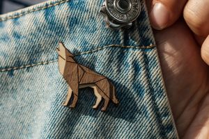 Walking Wolf Brooch