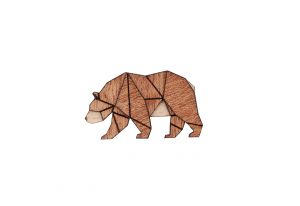 Walking Bear Brooch