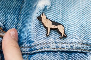 Walking Shepherd Brooch