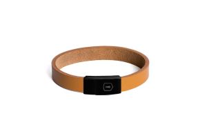 Cognac Leather Bracelet Thin