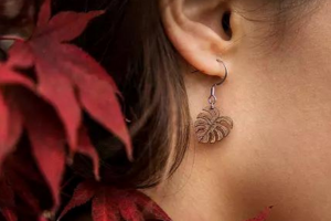 Monstera Earrings