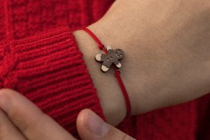 Gingerbread Wooden Bracelet