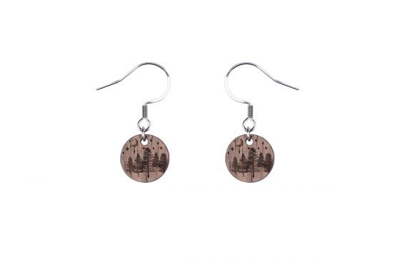 Wood Dangle Earings