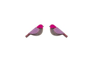 Purple Cutebird Earrings