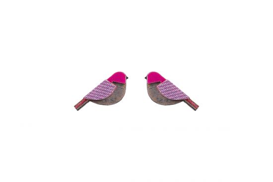 Purple Cutebird Earrings