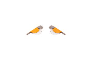 Orange Cutebird Earrings