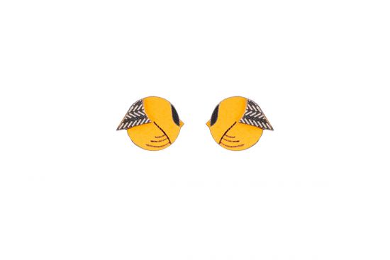 Yellow Cutebird Earrings