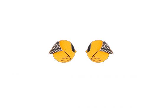 Yellow Cutebird Earrings