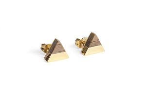 White Wine Gold Earrings