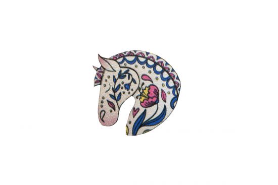 White horse Brooch
