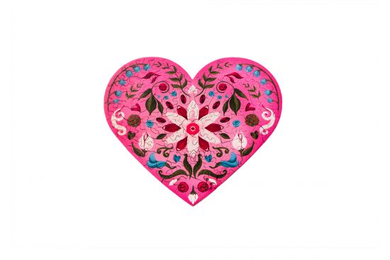 Wooden puzzle Folk Love