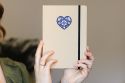 Notebook A5 – Folk Heart Blue - Lined