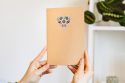 A5 Notepad – Folk Heart White (blank)