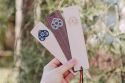 Wooden Bookmark – Folk Heart Natural
