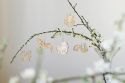 Wooden Scandi Spring decoration 8x Pack 