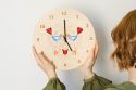 Wooden Wall Clock – Folk Birds Design