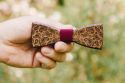 Wooden Bow Tie – Paisley Deep