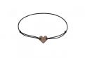 Heart Wooden Bracelet with dedication