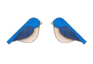 Blue Bird Earrings