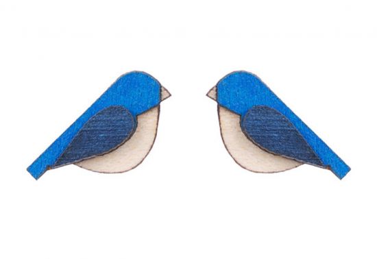 Blue Bird Earrings