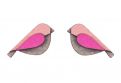 Pink Bird Earrings