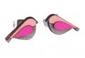 Pink Bird Earrings
