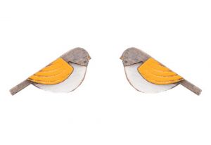 Orange Cutebird Earrings