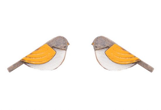 Orange Cutebird Earrings