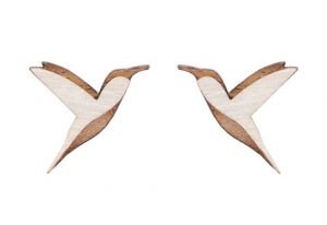 Natural Hummingbird Earrings