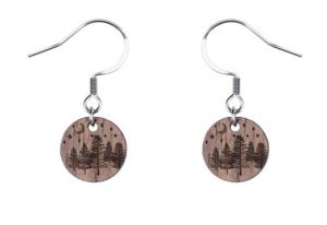 Wood Dangle Earings