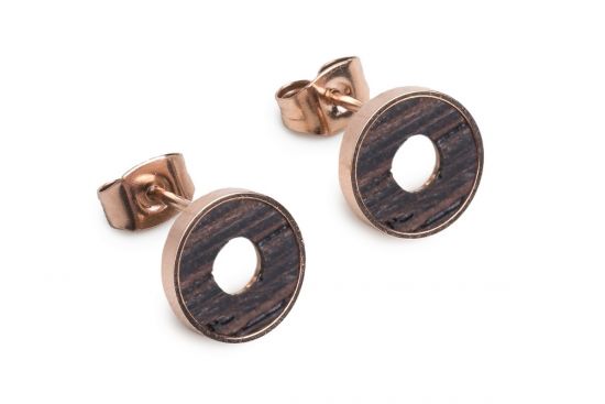 Rose Earrings Circle