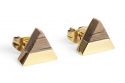 White Wine Gold Earrings
