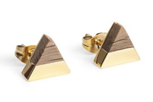 White Wine Gold Earrings