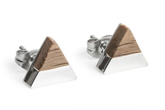 White Wine Silver Earrings