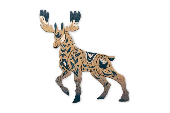 Wooden puzzle Scandi deer