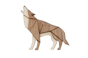 Walking Wolf Brooch