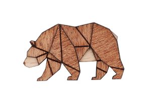 Walking Bear Brooch