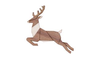 Jumping Deer Brooch
